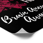 My Brother’s Fight Is My Fight Brain Aneurysm Awar Poster (Ecke)