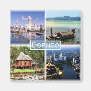 MY Brunei - Indonesien - Borneo - Moschee Omar Ali Magnet