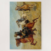 "My Bunkie" Western Kunst von Charles Schreyvogel Puzzle (Vertikal)