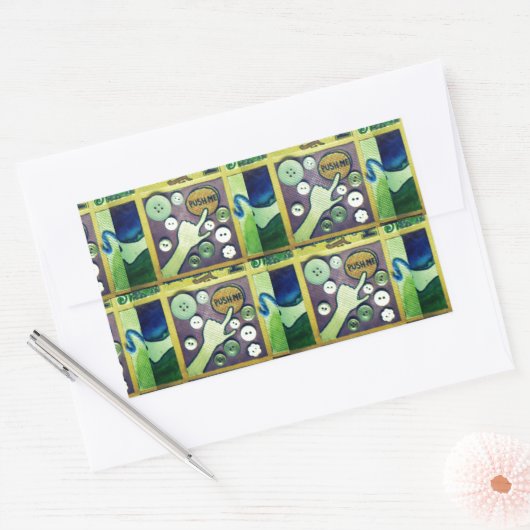 My Button.png Rechteckiger Aufkleber (Umschlag)