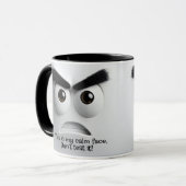My Calm Face! Add Name Message, Expressive Face Tasse (Vorderseite Links)