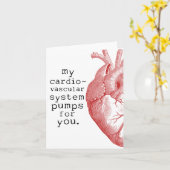 My Cardiovascular System Pumps for You Karte (Gelbe Blume)