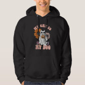 My Cat Is My Boo Groovy Ghost Cat Spooky Halloween Hoodie (Vorderseite)