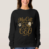 My Cat is My CEO - Funny Cat Tee (Vorderseite)