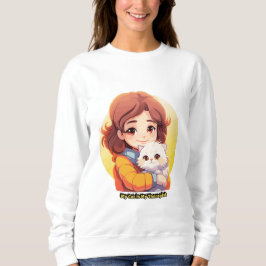 My Cat is My Therapist – Cute Comfort Cat Sweatshirt
