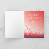 My Cat is My Valentine! Funny Valentines Day Karte (Innenseite)