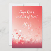 My Cat is My Valentine! Funny Valentines Day Karte (Rückseite)