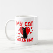 My Cat Is My Valentine Paw Heart Cat Owner Valenti Kaffeetasse (Links)