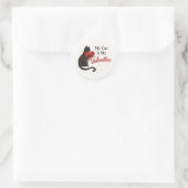 My Cat is My Valentine Sticker – Cat Silhouette (Tasche)