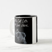 My Cat Lets Me Live Here Zweifarbige Tasse (Vorderseite Links)