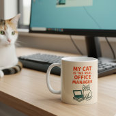 My Cat Real Office Manager – Funny Work From home Kaffeetasse