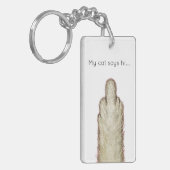 My Cat Says Hi... Schlüsselanhänger (Vorderseite links)