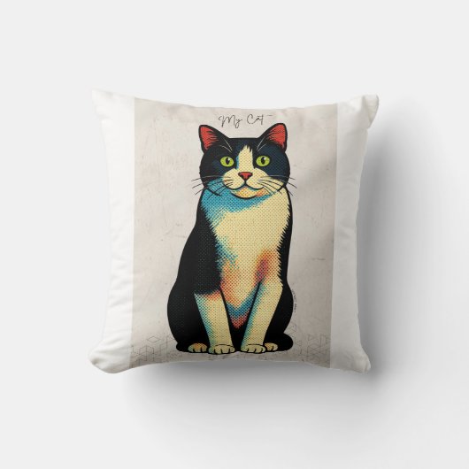 My cat Tshort Kissen (Vorderseite)