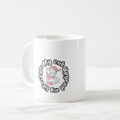 My Cat Upgraded My Lifestyle – Cute Cat Design Kaffeetasse (Vorderseite Links)