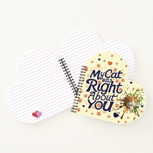 My Cat Was Right About You –Cat Lover Notizblock (Innenseite)