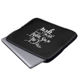 My Cat was right about you funny cursive sexy Text Laptopschutzhülle (Vorne Knopf)