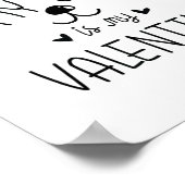 My Cats Are My Valentine Cat Valentines Day 1  Poster (Ecke)