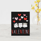 My Cats Are My Valentine Cat Valentines Day 3  Karte (Gelbe Blume)