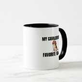 My Cavalier Is My Favorite Human Mug Tasse (VorderseiteRechts)