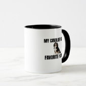 My Cavalier Is My Favorite Human Mug Tasse (VorderseiteRechts)