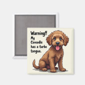 My Cavoodle Has A Turbo Tongue Magnet (Vorderseite/Rückseite)