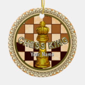 My Chess King Keramik Ornament (Vorne)