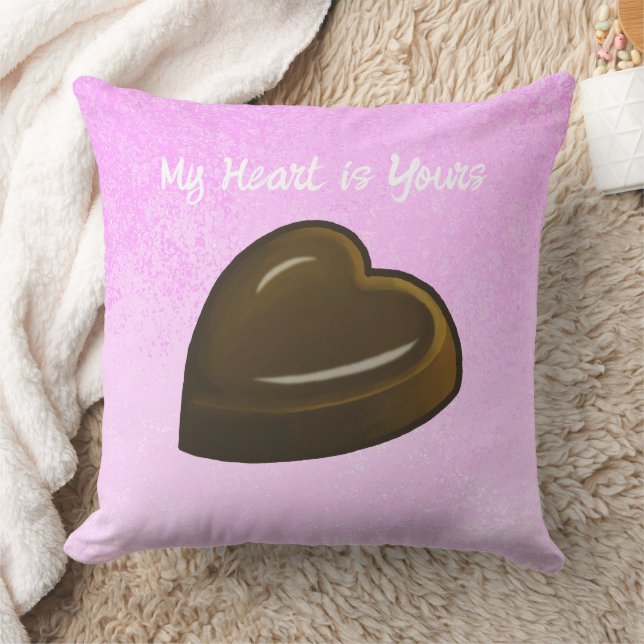 My Chocolate Heart Valentines Day Kissen (Decke)