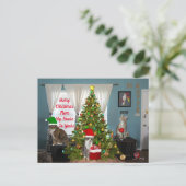MY CHRISTMAS CARD 2024 Test Postkarte (Stehend Vorderseite)