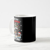 My Christmas Pajama Shirt Group Floral Skulls On X Kaffeetasse (Vorderseite Links)