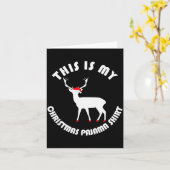 My Christmas Pajamas Cool Funny Pjs For Women Men Karte (Gelbe Blume)