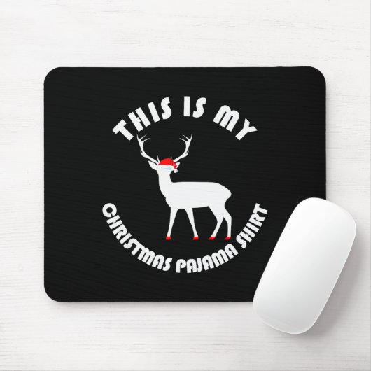 My Christmas Pajamas Cool Funny Pjs For Women Men Mousepad (Mit Mouse)