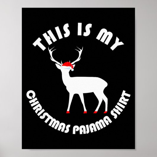 My Christmas Pajamas Cool Funny Pjs For Women Men Poster (Vorne)