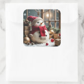 My Christmas Quadratischer Aufkleber (Tasche)