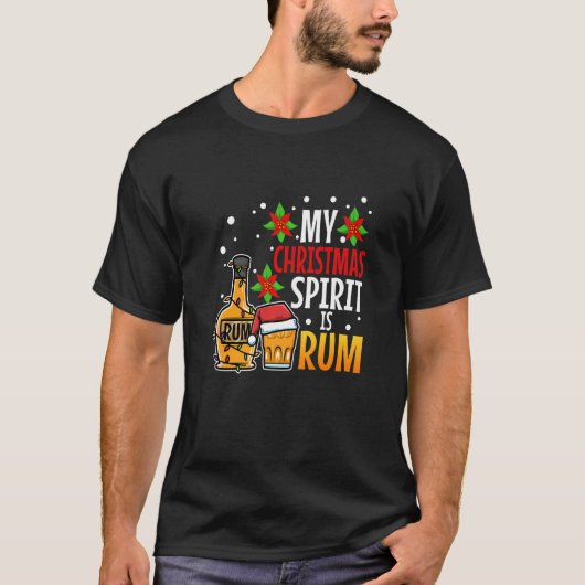 My christmas spirit is rum T-Shirt (Vorderseite)