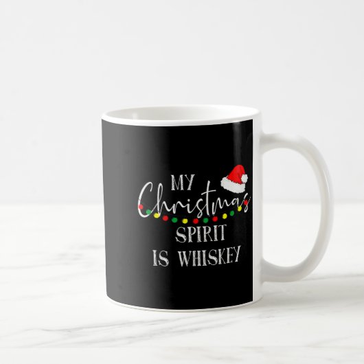 My Christmas Srit Is Whiskey Liquor Drinker Christ Kaffeetasse (Rechts)
