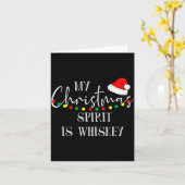 My Christmas Srit Is Whiskey Liquor Drinker Christ Karte (Gelbe Blume)