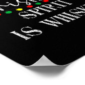 My Christmas Srit Is Whiskey Liquor Drinker Christ Poster (Ecke)