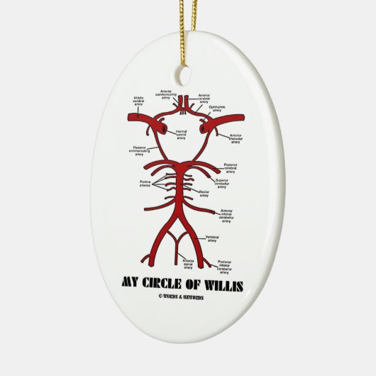 My Circle Of Willis Keramikornament (Links)
