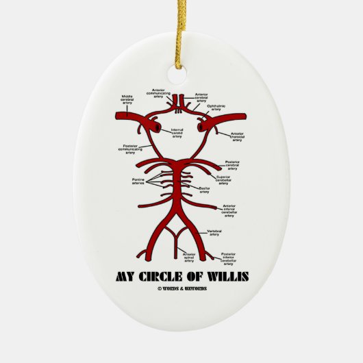My Circle Of Willis Keramikornament (Vorne)