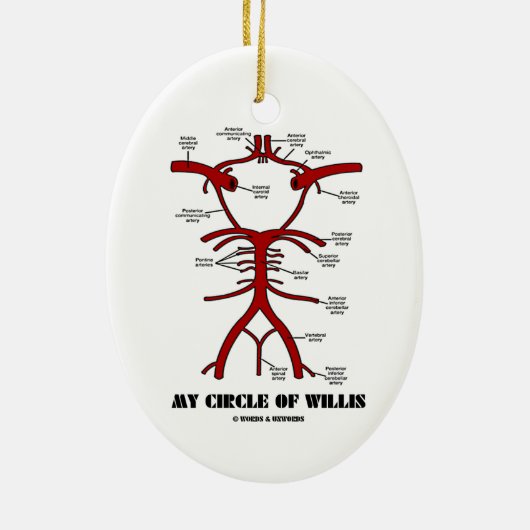 My Circle Of Willis Keramikornament (Hinten)