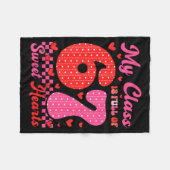 My Cl Is Full Of Sweet Heart 67 Teachers Valentine Fleecedecke (Vorderseite (Horizontal))