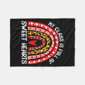 My Cl Is Full Of Sweet Hearts Teacher Valentine _1 Fleecedecke (Vorderseite (Horizontal))