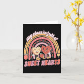 My Cl Is Full Of Sweet Hearts Teacher Valentine  Karte (Gelbe Blume)