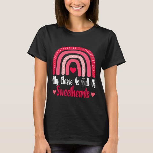 My Cl Is Full Of Sweethearts Love Valentines Da T-Shirt (Vorderseite)