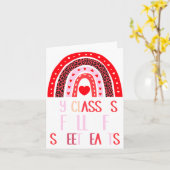 My Cl Is Full Of Sweethearts Teacher Valentines Karte (Gelbe Blume)