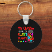 My Cl Is Full Of Sweethearts Valentines Day F Schlüsselanhänger (Vorderseite)