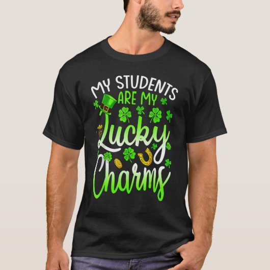 My Class Is Full Of Lucky Charms Teacher St Patric T-Shirt (Vorderseite)