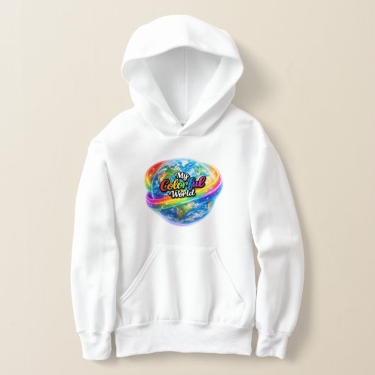 My Colorful World Rainbow Globe Hoodie (Ablage )