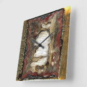 My Confession Quadratische Wanduhr (Winkel)