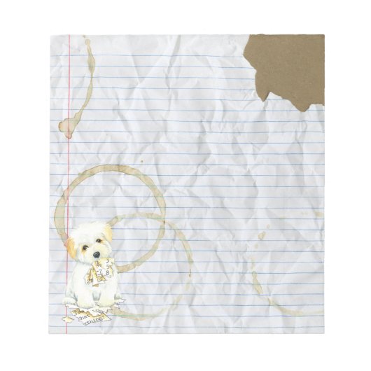 My Coton Ate My Lessingplan Notizblock (Vorderseite)